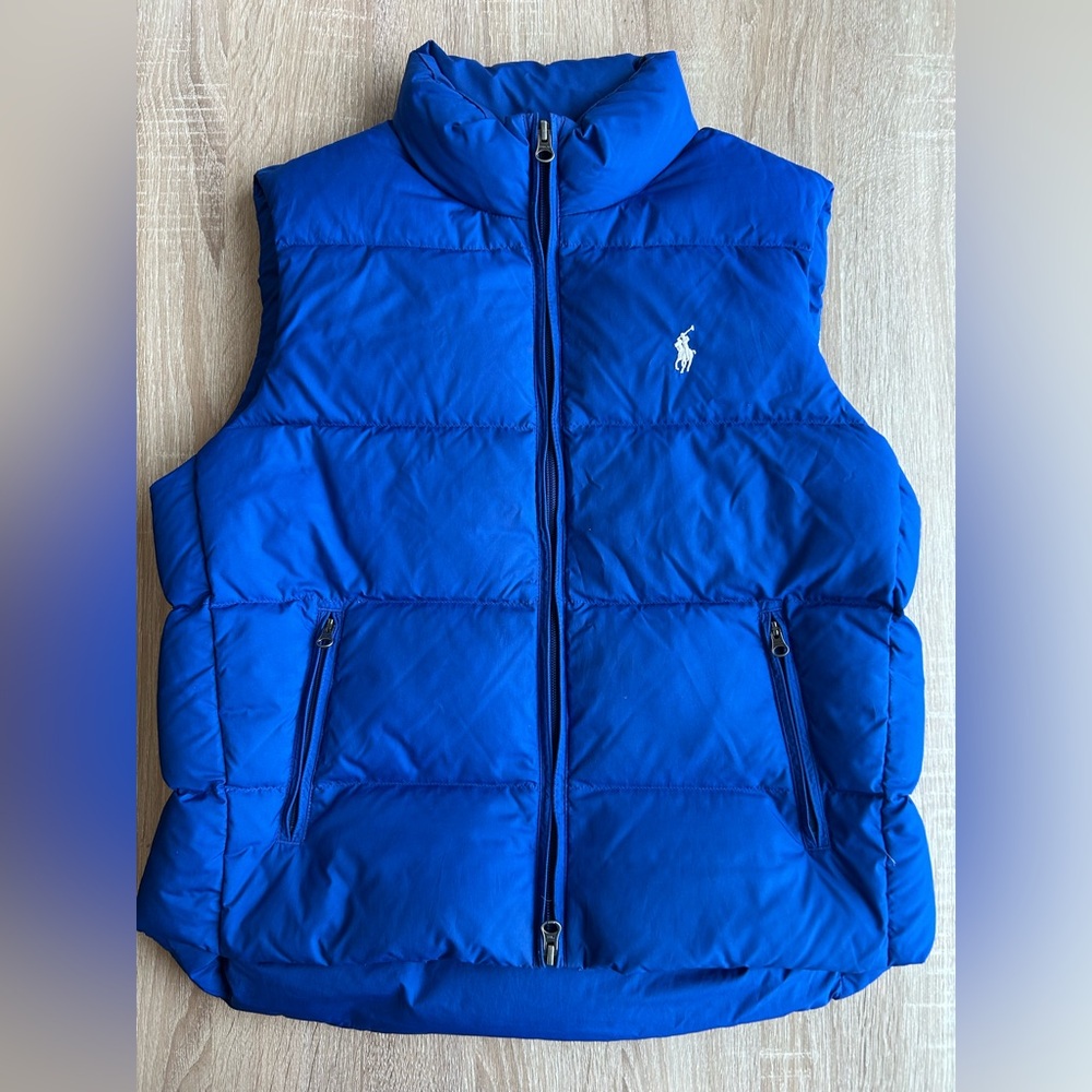 Ralph Lauren Sport Blue Down Filled Puffer Vest S